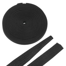 Braided Cable Sleeves 1/4" 26ft Black PET Heat Shrinkable Cord Protector