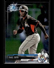 2017 Bowman #BCP129 - Isael Soto Chrome Prospects - Miami Marlins Baseball Card