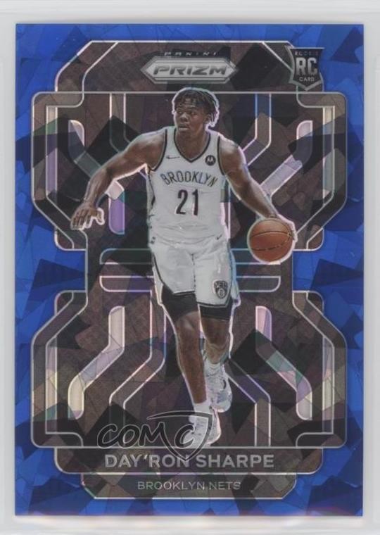 2021-22 Panini Prizm Blue Ice Prizm 74/125 Day'Ron Sharpe #281 Rookie RC pe8