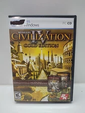 sid meir's cilvilization 1V gold edition pc cd-rom by take-two interactive