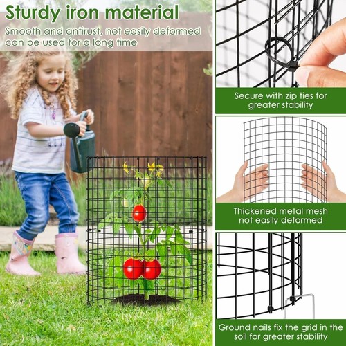 Plant Protectors 12x12 inch Wire Mesh Plant Cages Plant Protector from Animals - Picture 6 of 19