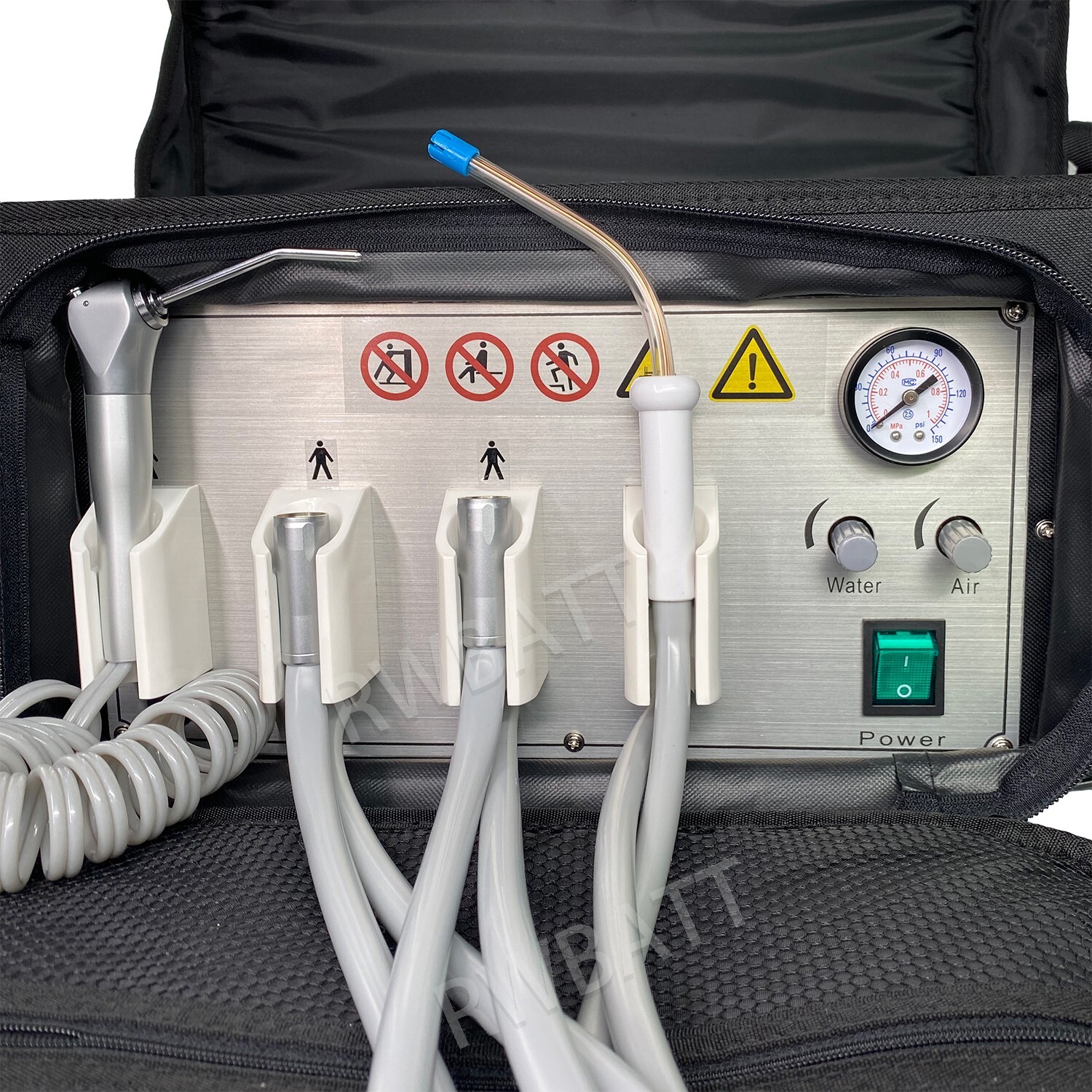 Portable Dental Delivery Unit Bag Air Compressor Suction System 3 Way ...