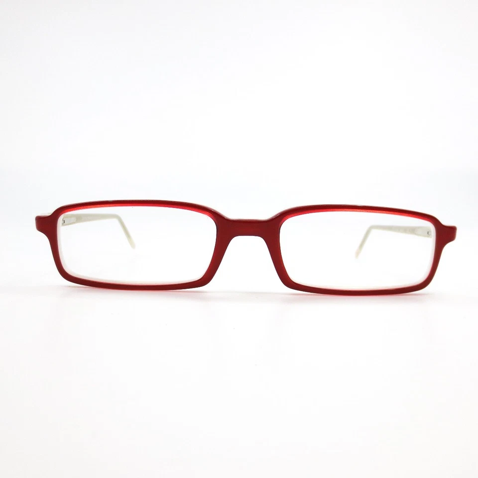 Monturas de gafas Emporio Armani 674 595 rojo blanco rectangulares 49-17-135 Foto 2 de 4
