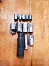 Snap On 1/4 3/8 1/2 Drive Mixed Sockets Lot Of 12