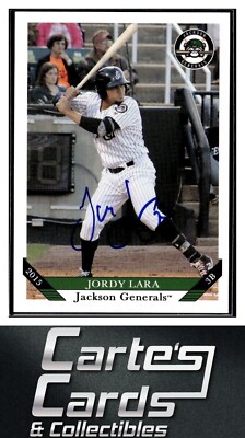 Jordy Lara 2015 Grandstand Jackson Generals #NNO  TTM/IP Signed Autographed