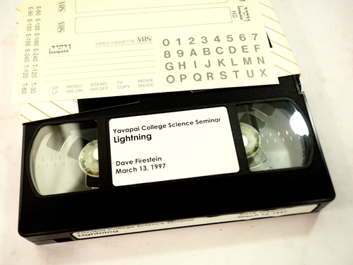 Lightning by Dave Firestein 1997 VHS Tape College Science Presentation - Picture 5 of 7
