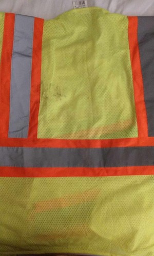 Radians Yellow Safety Outfit Vest is preowned Pants are NEW sz XL - 2X - Picture 3 of 6