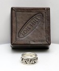 LOIS HILL 925 Sterling Silver Scroll Caviar Bead Ring Wide Band with Box — photo 1