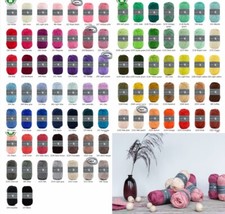 50g Durable Coral Baumwollgarn Wolle zum Stricken Häkeln GP 43,00€/1kg