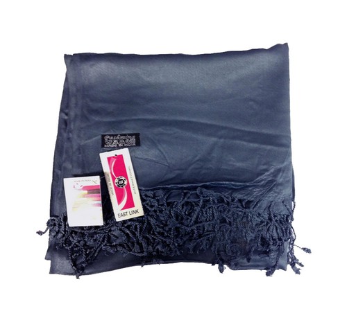 Sciarpa donna alta qualità 100% pashmina raso scialli sposa sciarpa matrimonio hijab - Foto 7 di 17
