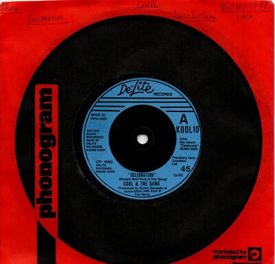 Kool And the Gang:Celebration/Morning star:UK De-Lite:1980