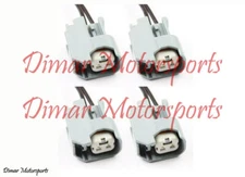 4 - EV6 Fuel Injector Connector Plugs Clips Pigtails Quick Disconnect US-CAR