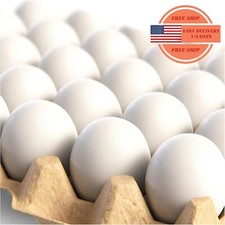 Huevos de madera blancos hiperrealistas: 2 docenas de huevos de Pascua falsos