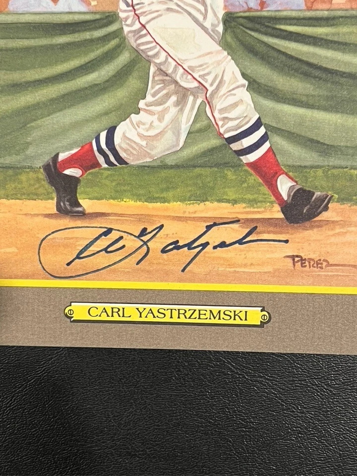 Carl Yastrzemski Hand Signed Baseball Perez-Steele Great Moments LE /5000 - Image 2 of 3