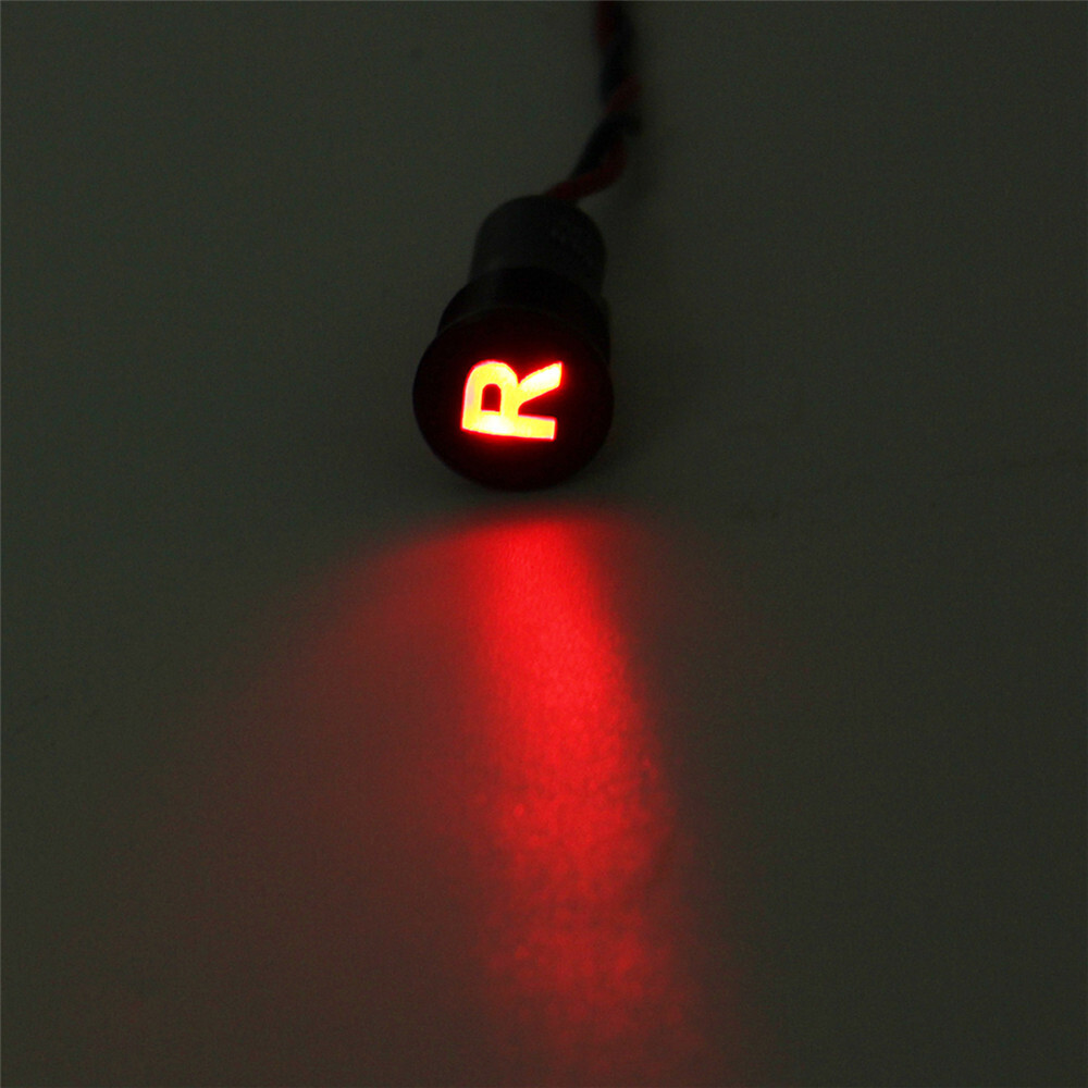 Yosoo Lumière Indicateur à LED, Coque Noire Rouge étanche à