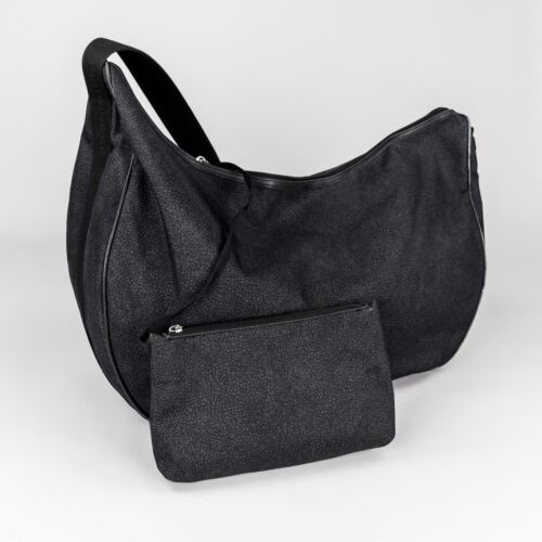 Borsa Borsone BORBONESE - Luna Mezzaluna bag grande - vintage anni 2000 viaggio - Foto 19 di 24