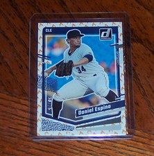 DANIEL ESPINO 2023 Panini Donruss Baseball  EMOJI ON FIRE Parallel # 30/75 # 98
