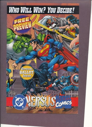 DC vs Marvel 1 2 3 4 1996 + Preview Complete NM/NM- Set Lobo Bat-man ...