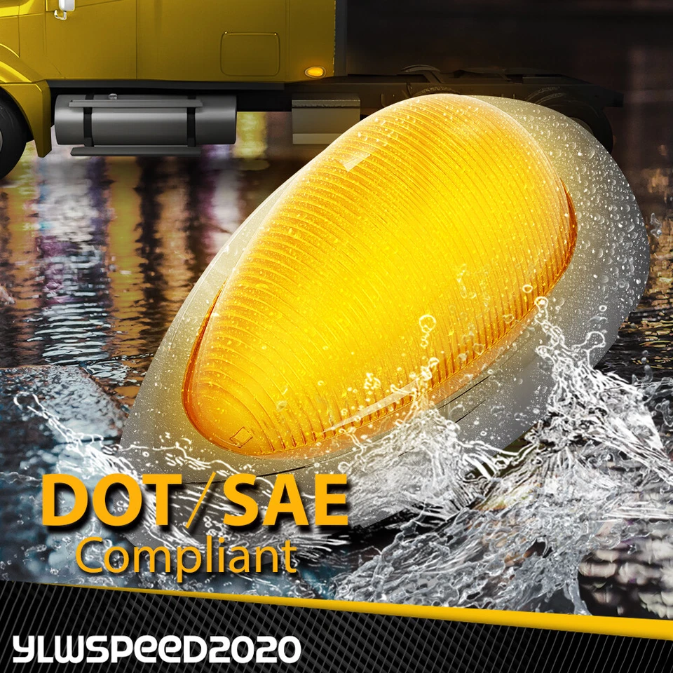 Подходит для Freightliner Century / Columbia 15 светодиодов боковой габаритный сигнальный фонарь - Изображение 4 из 4