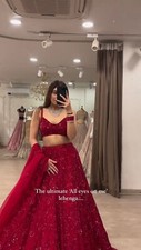 INDIAN PAKISTANI BOLLYWOOD WEDDING WEAR LEHENGA PARTY LEHENGA CHOLI ETHNIC