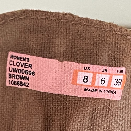 Cushe sandalo gladiatore perizoma quadrifoglio donna taglia 8 marrone ballerine con zip - Foto 12 di 13