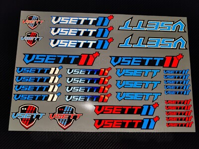 viele Aufkleber viel reflektierende Aufkleber Kit für Vsett 11 11+ Elektroroller