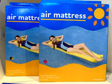Air Mattress Pool Raft Relax Swimming 72in x 27in Ages 14 and up Lot of 2