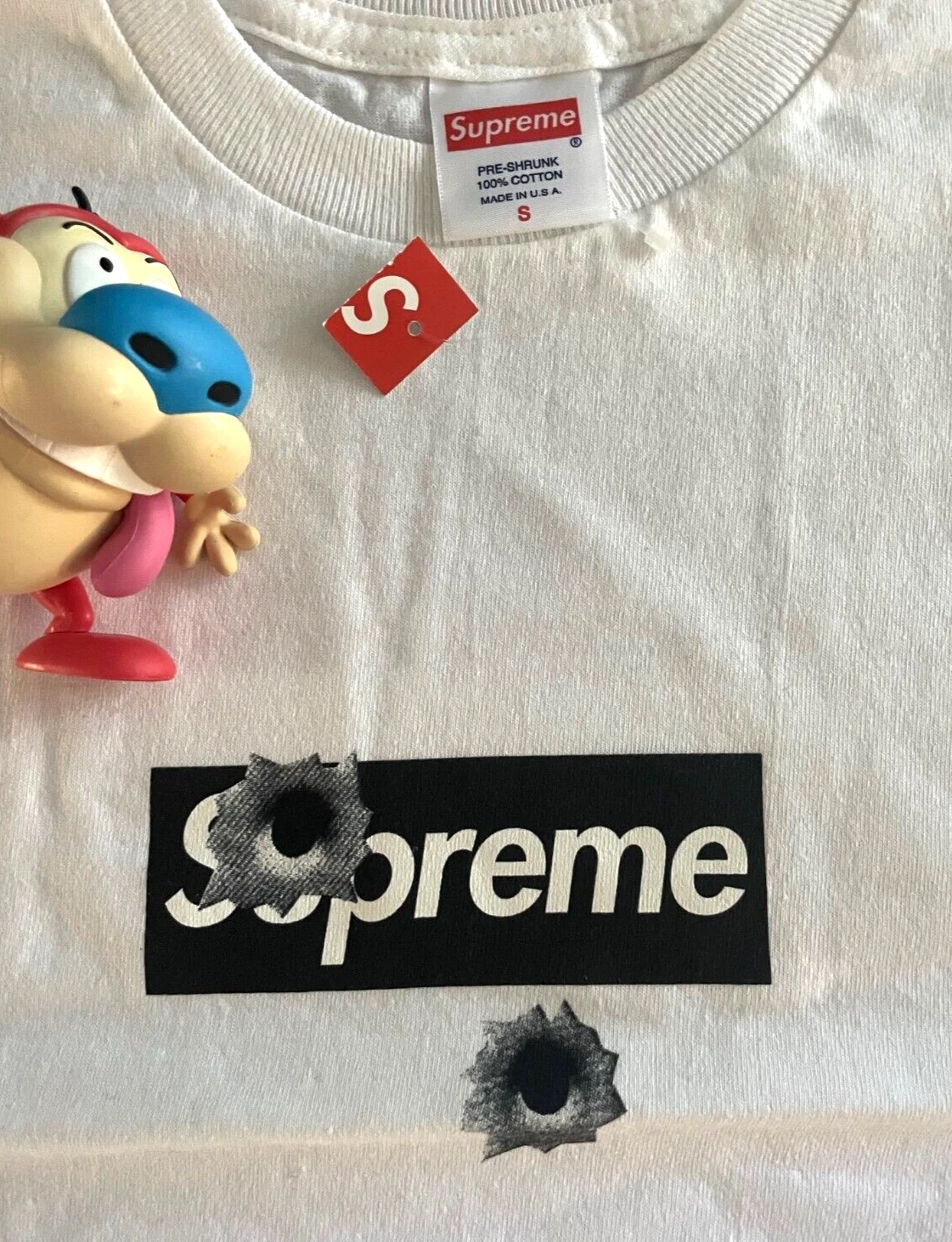 Neuf Supreme Shibuya Bullet Box logo tee S 2012 Yeezy Born Raised Gucci Mane SB