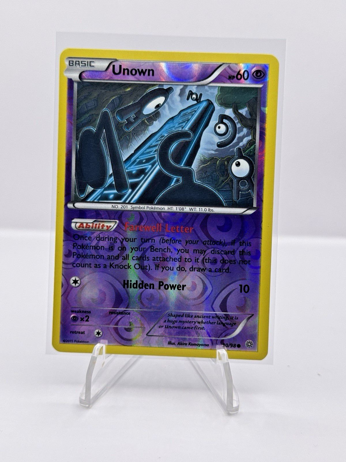 Unown 30/98 XY-Ancient Origins Reverse Holo