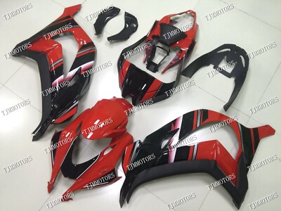 For Ninja ZX10R 16-20 Black Red ABS Injection Mold Bodywork Fairing Kit Plastic