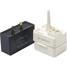 Kenmore Frigidaire Refrigerator Compressor Relay Start and Overload and capacito