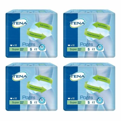 Case Saver 4 Packungen Tena Pants Super Small 12 Pull On Unterhosen Inkontinenzhilfe