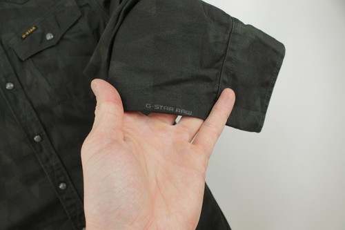 G-Star Raw Slim Fit Denso Mimetico Twill Camicia Sartoriale Uomo Taglia:S/EU 44 - Foto 5 di 11