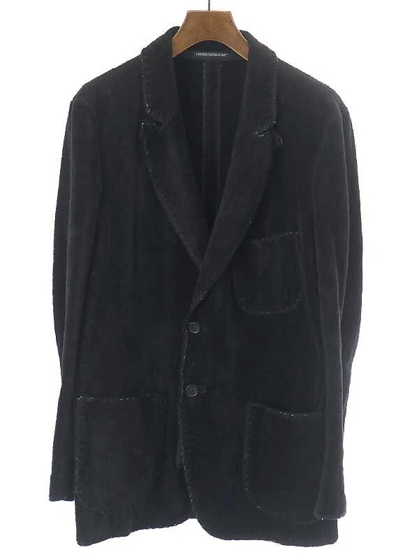 Yohji Yamamoto POUR HOMME 21AW Embroidered Stitch Blanket Jacket Size 3 USED