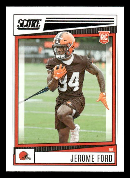 2022 Score #333 Jerome Ford Rookie Cleveland Browns