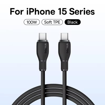 Baseus PD 100W USB C to USB Type C Cable for Fast Charging Charger Wire Cord