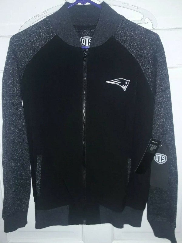 New England Patriots football Full-Zip Jacket NFL fan apparel shirt - Ladies M