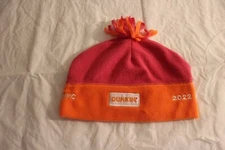 2022 NYC MARATHON DUNKIN DONUTS HAT NEW YORK CITY TATA FLEECE BEANIE WINTER CAP