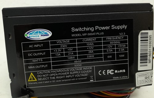 Space Power MP-500AT-PLUS 500W Switching Power Supply Unit - 第 3/5 張圖片