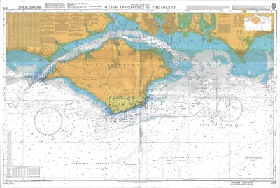 Admiralty 2045 Outer Approach To The Solent England South Coast Marine ...