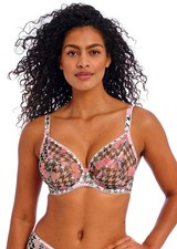FREYA ROSE BLOSSOM MULTI UNDERWIRE PLUNGE BRA SIZE 30F / 8F