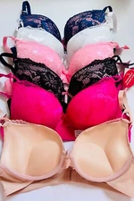 3-6 Women Bras extreme Push up Max Lift Lace Bra Add 2 cup size 9921 Lot 32B-40C