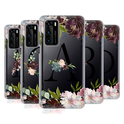 OFFICIAL NATURE MAGICK FLORAL BLACK MONOGRAM 1 SOFT GEL CASE FOR HUAWEI PHONES 4