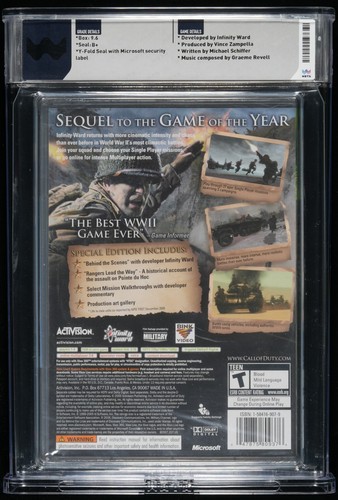 Call of Duty 2 Xbox 360 New Sealed Graded WATA 9.6 B+ - Picture 2 of 2