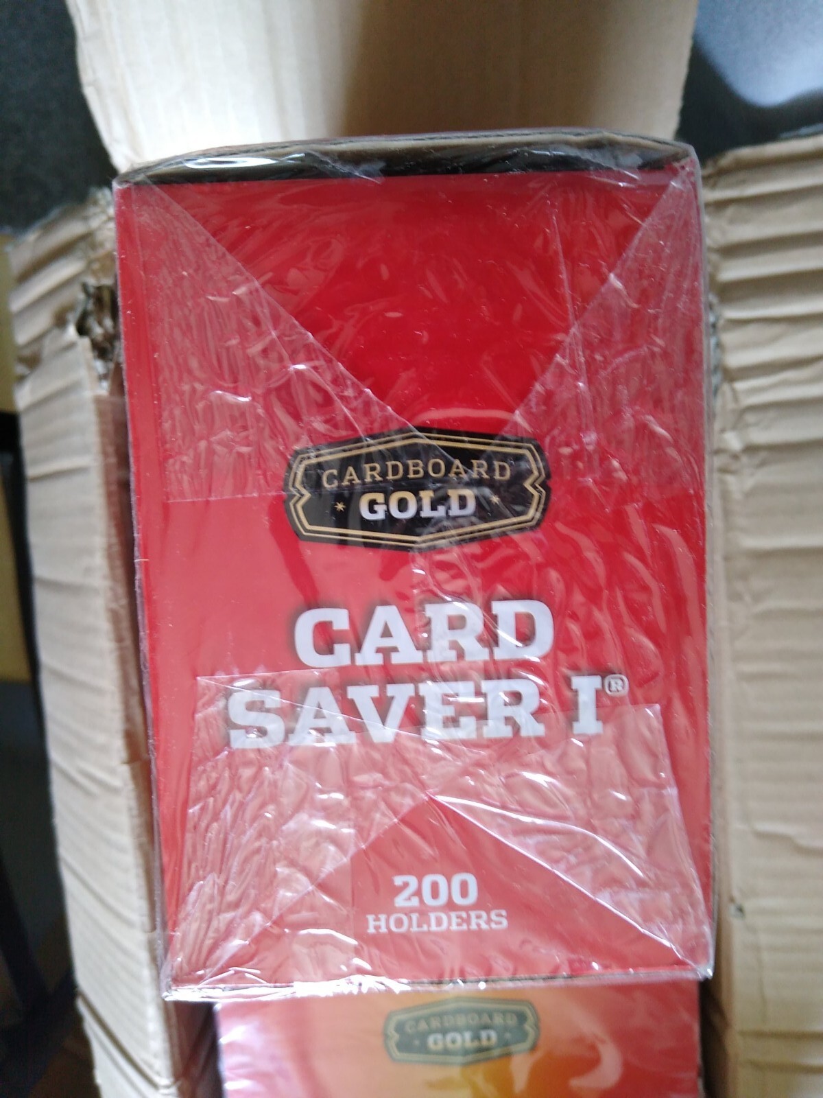 1 Box of 200 Card Saver 1 Semi Rigid Card Holders plus 2 Packs Soft