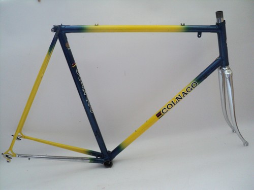 Vintage 80s COLNAGO EXPORT frame set CRACKED cadre rahmen telaio super master - Picture 2 of 23
