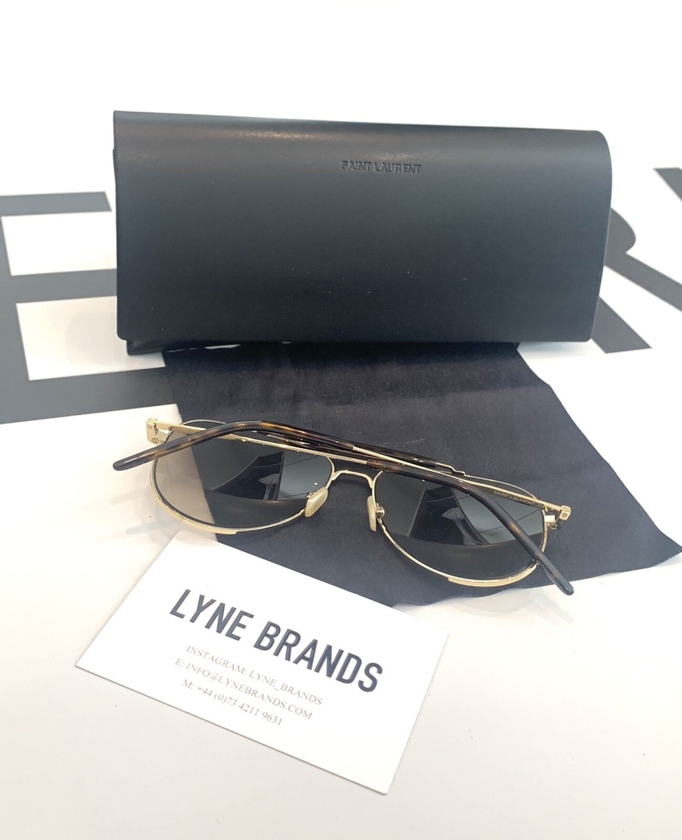 Saint Laurent SL 85 Gold / Brown Lens Aviation Style  display picture 3