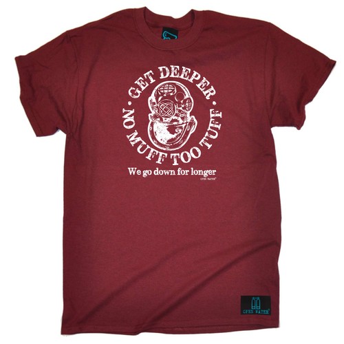 "Divers Do It Deeper" Funny T-Shirt - Scuba Diving Gift, Novelty Slogan Tee