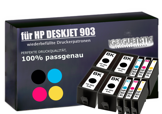 10x DRUCKER PATRONEN 903XL für HP OfficeJet 6950 6960 6962 6968 6970 6975 6978