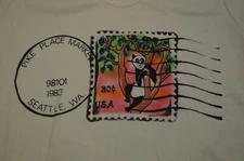 Vintage Pike Place Market Womens T-shirt XL VTG 80s Seattle Washington Koala